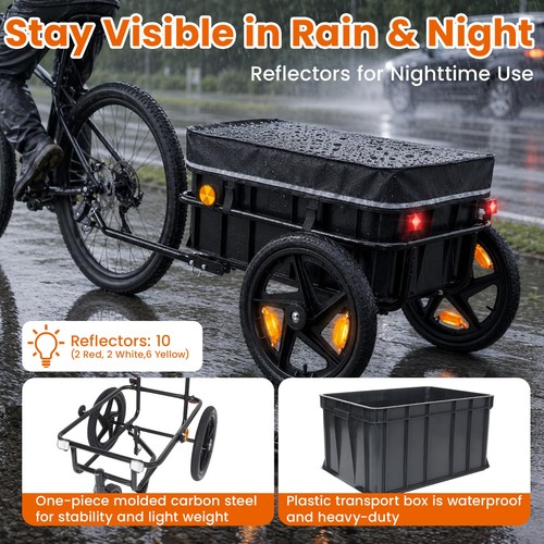 Bike cargo trailer - 2-in-1,