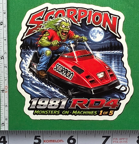 1981 scorpion rd4 snowmobile - scorpion,