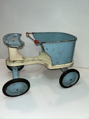 Vintage baby doll stroller tin - vintage,