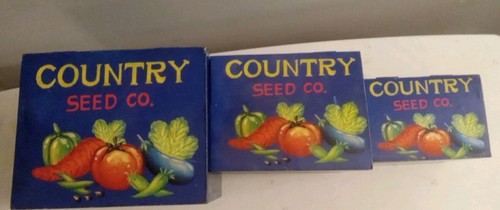 Vtg country seed wooden - vtg,