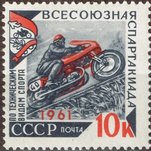 Russia soviet motorcycle race - soviet,