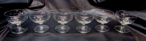 Vintage clear glass - vintage, 3-1/2"