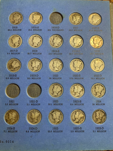 Mercury dimes silver - 90%,