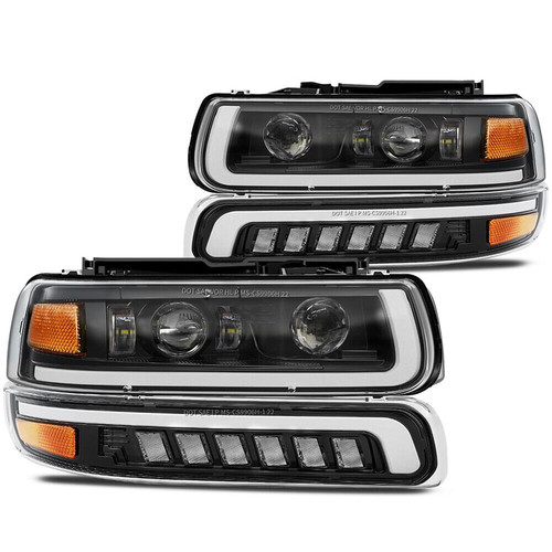 Led headlights drl bumper turn - headlights,