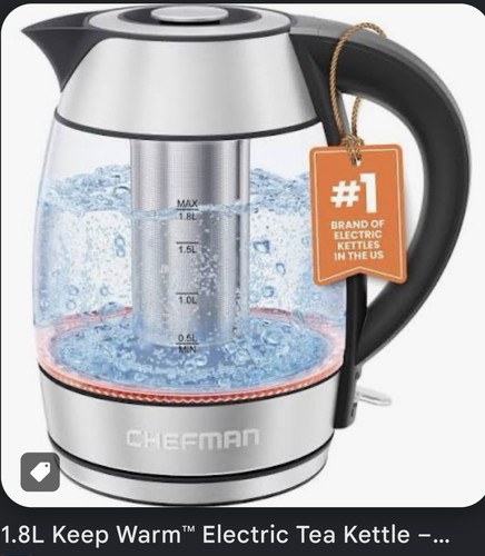 Chefman rj11 8l glass - chefman, rj11-17-ti