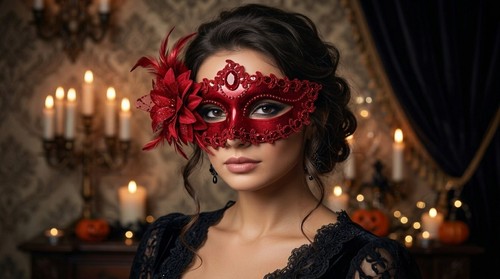 Halloween venice princess mask - halloween,
