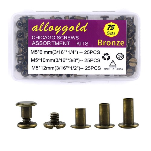 Bronze chicago screws kit - bronze, kit: