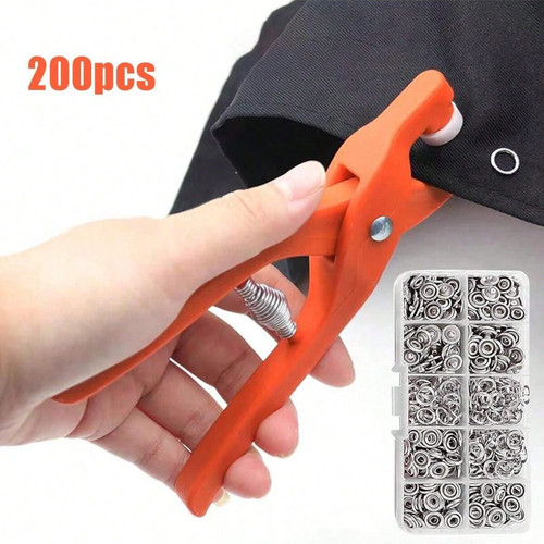 200 piece metal snap - metal, button