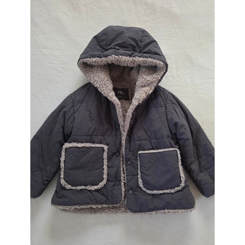 Zara kids gray hooded - zara,