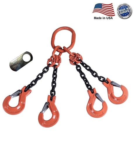 G100 chain sling 4 - g100, 4-leg