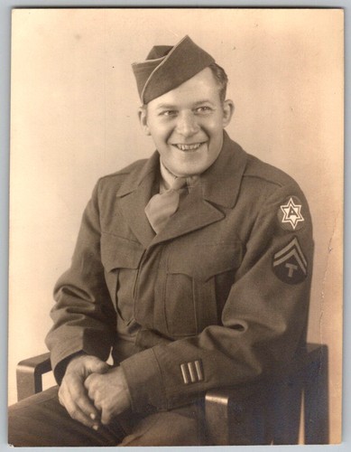 Vtg snapshot wwii - b&w, army