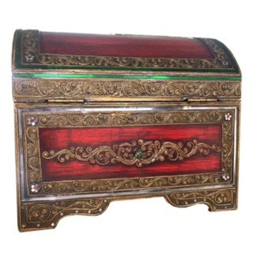 Wooden chest box vintage - chest,