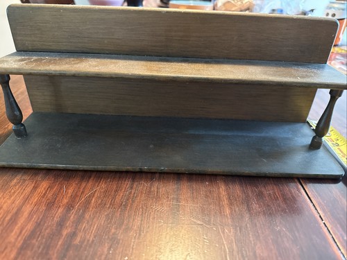 Wooden shelf vintage wide - wooden,