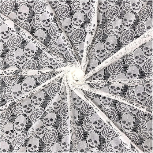 White skull lace - skull, 60