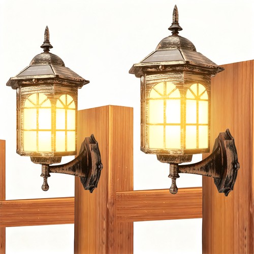 Solar wall lantern lights - lantern,