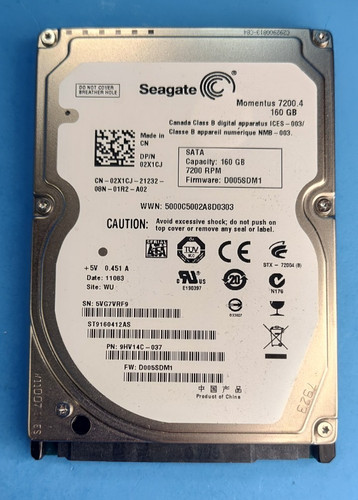 Seagate momentus 160gb sata - seagate,