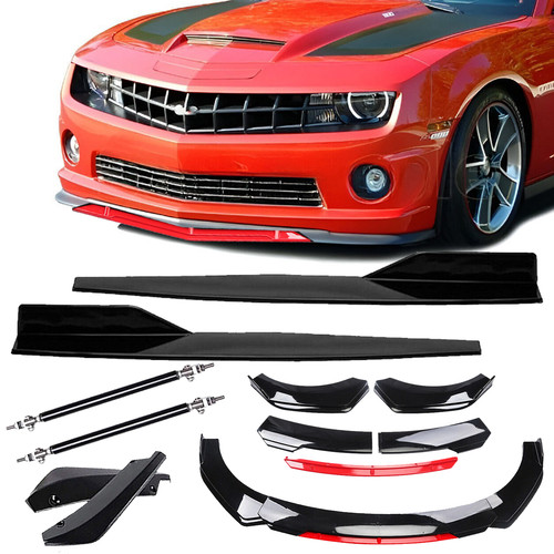 Front rear bumper lip spoiler - front,