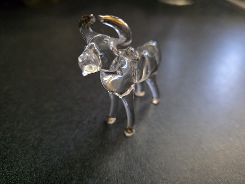 Blown glass brahman bull cow - blown,