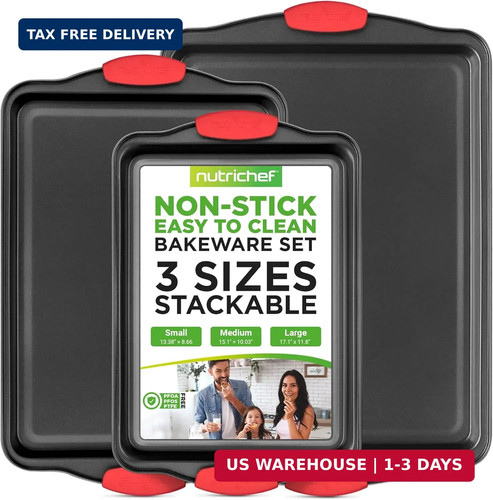 Nutrichef piece nonstick - 3‑piece,