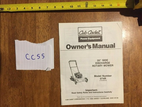 Cub cadet side discharge - cadet,