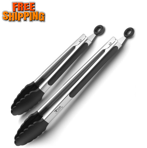 Cooking tongs stainless steel - cooking,