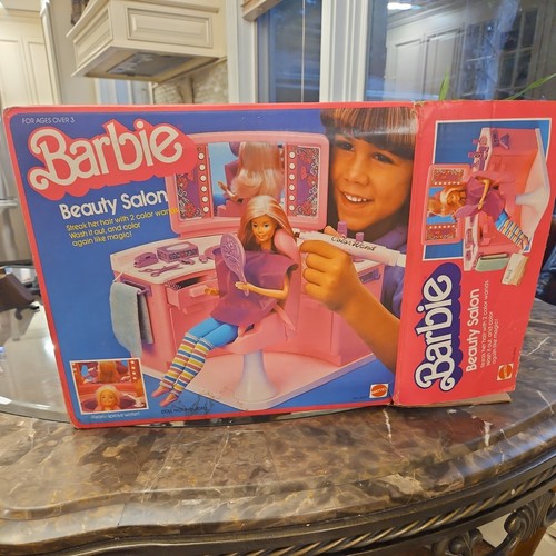 Vtg barbie beauty salon play - salon,