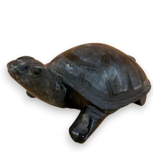Turtle stone statue okimono - stone,