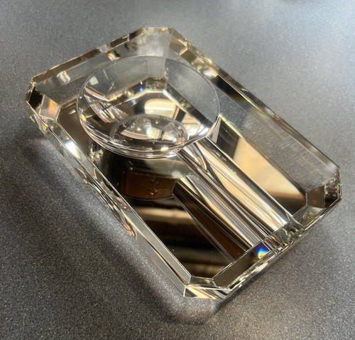 Vintage crystal glass mirrored - glass,