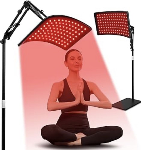 Red light therapy lamp with - light,