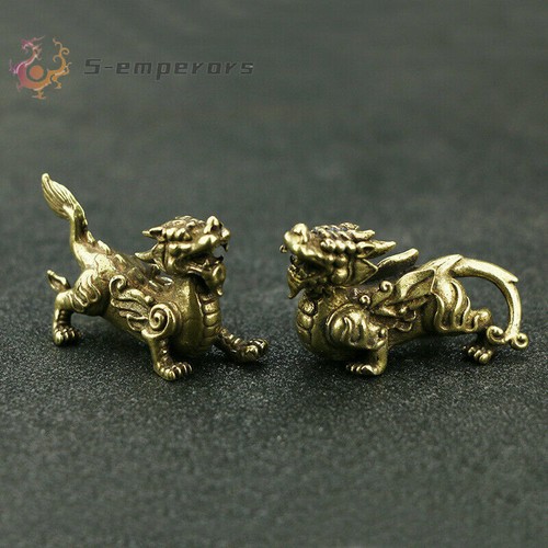 Pair ancient chinese bronze - pair,