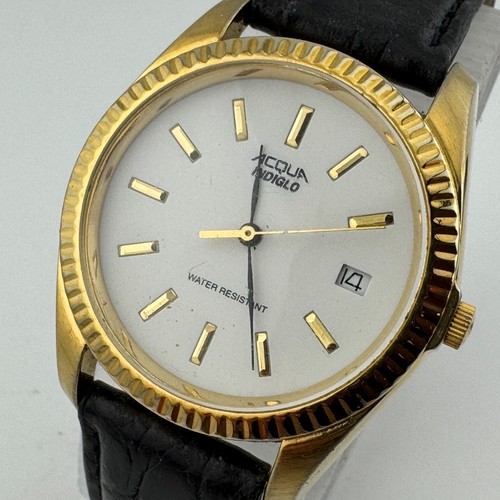Vtg acqua indiglo quartz watch - vtg,