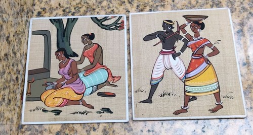 Lot hindu women painting - lot, on