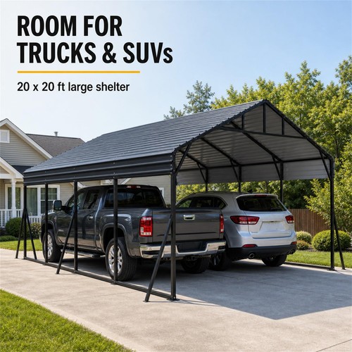 20x20 metal carport shed - 20x20,