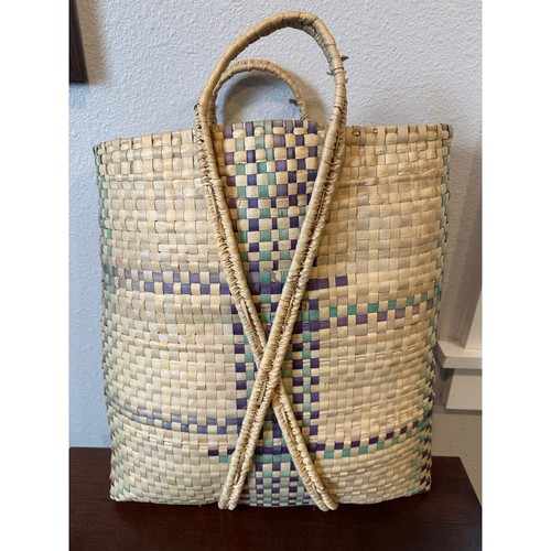 Vintage handwoven market - vintage, tote