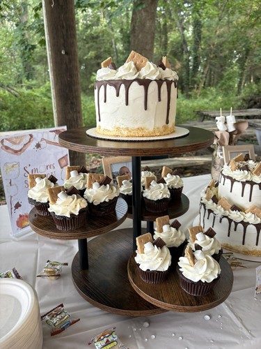 Tier round cupcake - round, tower