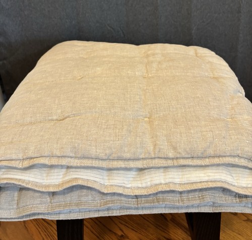 West elm linen quilted - linen, sofa