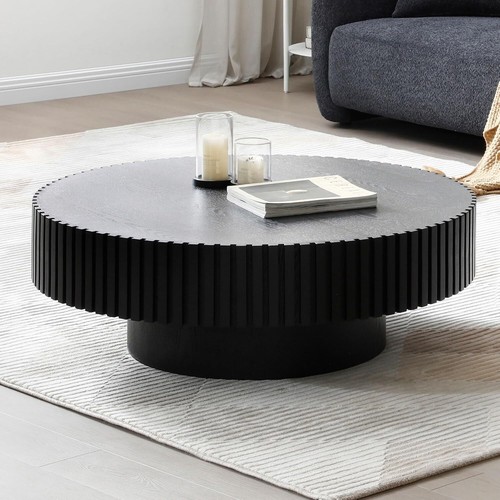 Round coffee table wood - round,
