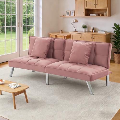 Modern velvet futon - 68",