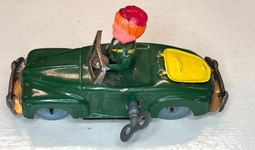 Tin car celluloid driver - car,