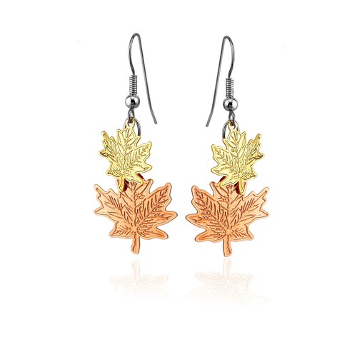 Maple leaf earrings - leaf,