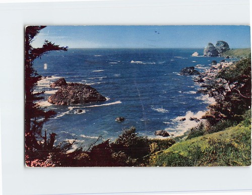 Postcard rugged coast - postcard,