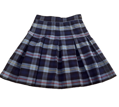 Girls pleated plaid school - pleated,