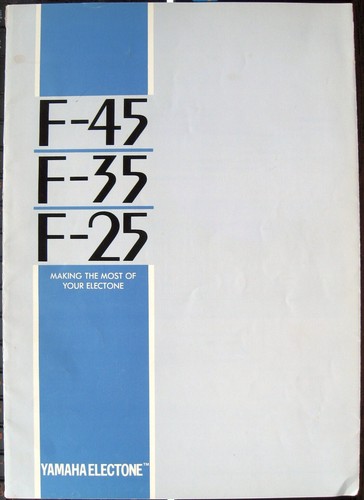 Yamaha f 25 electone - f-45, f-35