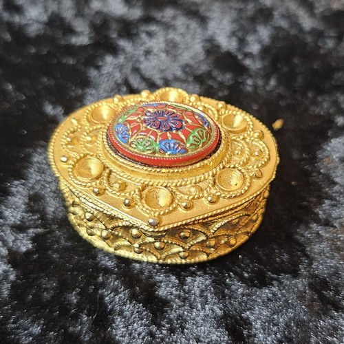 Vintage florenza jeweled gold - florenza,