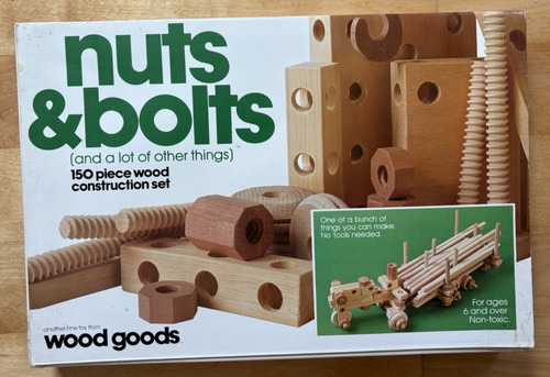 Wood goods nuts bolts - wood,
