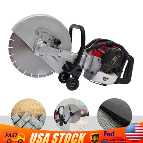 Gas concrete cut off saw - cut,