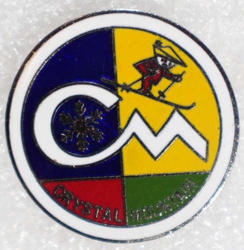 Crystal mountain pinback - crystal,
