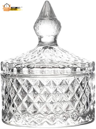 Glass candy storage box - glass,
