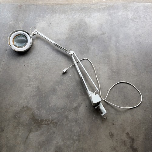 Vintage magnifier lamp - magnifier,