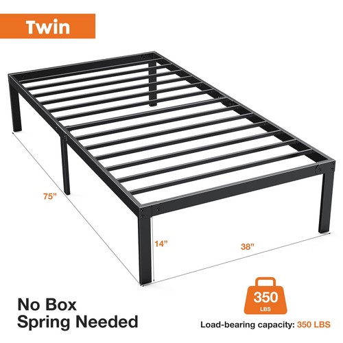18in metal platform bed - metal,